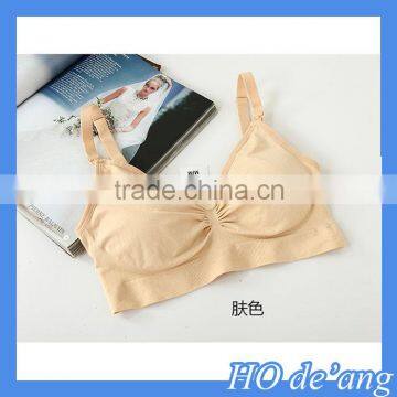 HOGIFT High Quality Pregnant women nursing bra /Breastfeeding Bra/Maternity Cotton Bra Log Print