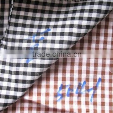 China wholesales 40s plaid plain cotton fabric for men's shirt and women's shirt