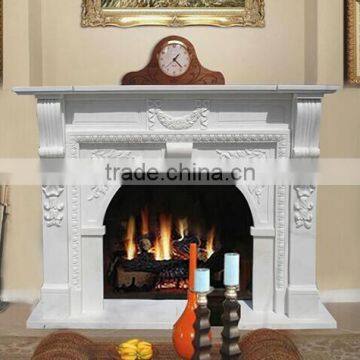 Carved Stone Fireplace Mantel For House Decor