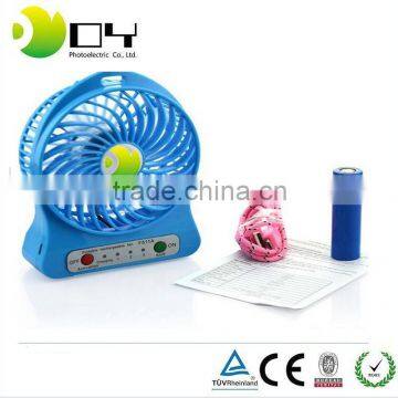 Wholesale OEM Custom logo air battery power handheld high speed plastic Portable Rechargeable USB Desk Pocket mini fan