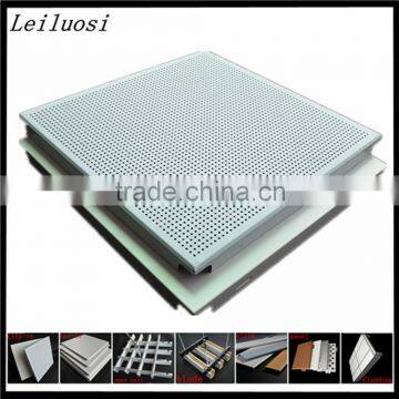 Architectural design decorative material 2016 aluminum ceiling tile 60*60