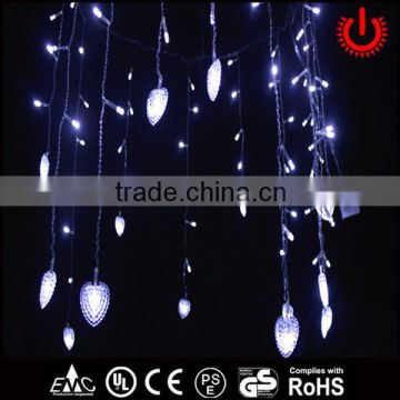 led crystal love pendant outdoor christmas icicle lights