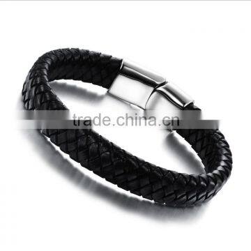 Fashion Italian Jewelry leather bracelet with magnetic clasp