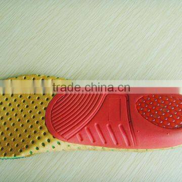 EVA Soft Foam Insole Massage Footbed Shock Absorbing Insole 2 Layers Design Insole For Sports Shoes Footbed photo-2