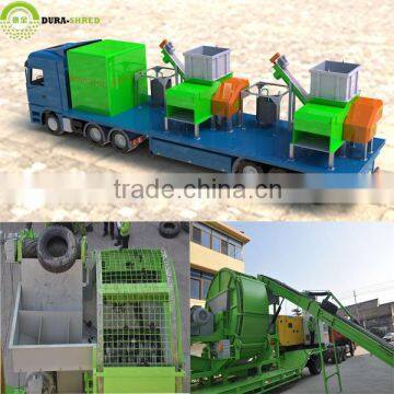 Brand new!!! high quality low price mobile tire shredder