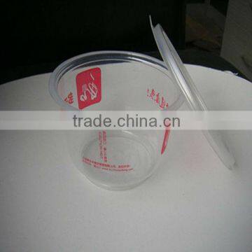 450ml clear plastic bowls with lid for salad , beer pong cup