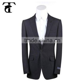 Top quality oem black custom made suits for men