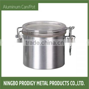 aluminum pot with acrylic cap