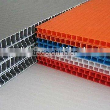 cheaper price material of Plastic pp sheet,white color 2mm construction Plastic sheet/pp hollow sheet/plastic hollow sheet