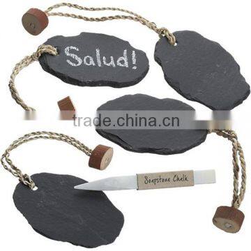 Nice little slate wine tags