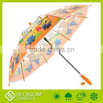 Yellow Minions Cartoon Charactor POE Children Umbrella