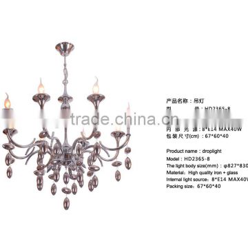 Dinner modern pendant lamp/high quality glass pendant light