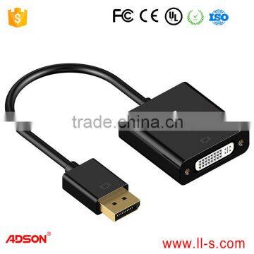 Adson DP to DVI Gold Plated DisplayPort DP to DVI Male to Female Adapter Converter