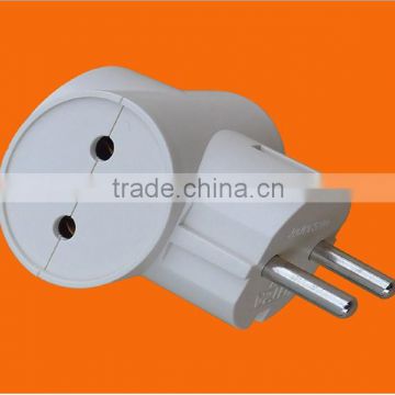 European Style 2 pin Electric Plug with Earth (P7032)