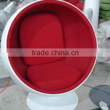 classic design fiberglass ball chair/swivel upholostery ball chair