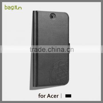 2016High Quality PU Leather Phone Case for acer Z530 with Standing Function Case