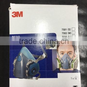 3M mask 7502 with color box 3m half face mask made in Poland for European market