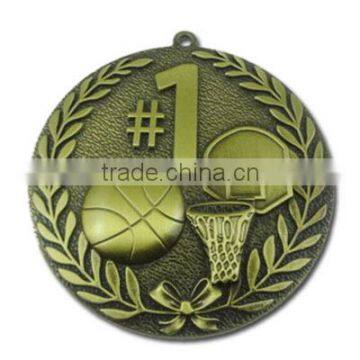 Round shape die casting sport medallion