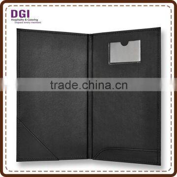 Low Price New Customized Menu Clip Leather Magnet Menu Clip