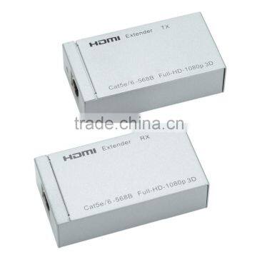 CHEERLINK Full HD 1080P 3D HDMI Extender Set w/ CAT 5 / 6 - Silver