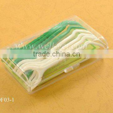 Dental floss with toothpick/15m/Yard waxed dental floss with good quality