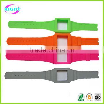 Silicone custom printed watch strap