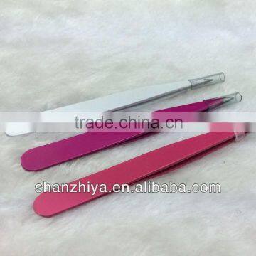 PROFESSIONAL COSMETIC PINK HEART EYEBROW TWEEZERS