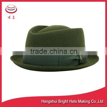 Green Color Small Fedora Hat Knight Hats