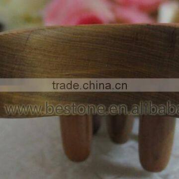 Custom Logo Wood Head Massager With Handle photo-2