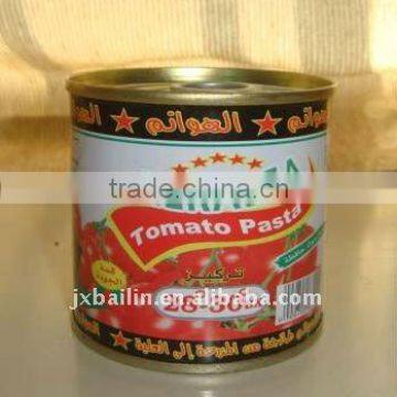 tomato paste tomato sauce, concentration28-30,cold break