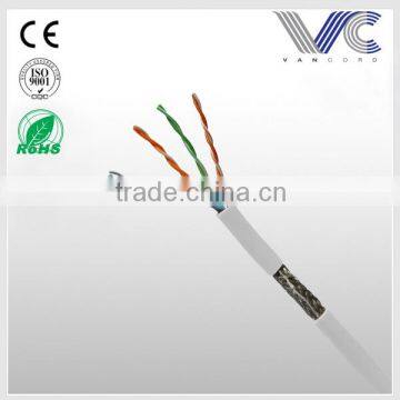 Frankever AL-MG braided white SFTP CAT5E lan cable