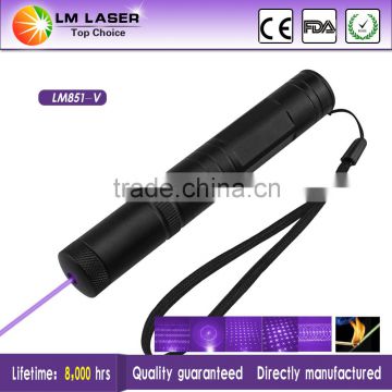 handheld 100mw 405nm violet dot lasers pointer money detector with star effect cap rechargeable battery charger