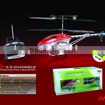 aluminium alloy 4ch RC control helicopter with gyro and LED