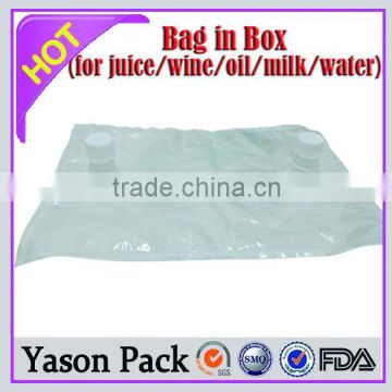 fold the water bag for 220L bag in box BIB wine packaging