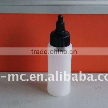 60ml HDPE acutilingual cap bottle for chemical use