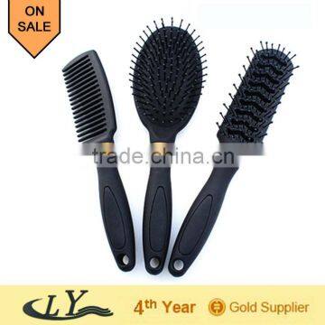 plastic hair brush set,rubber hair brush,new 2013