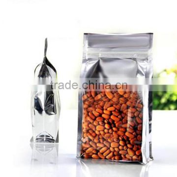 China supplier custom flat bottom gusset pouch food packaging bag