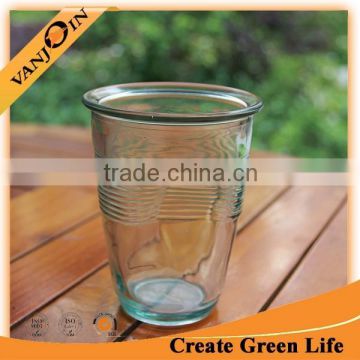 Elegant Appearance 500ml Recycled Crushed Cup Green Color