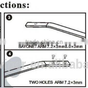 Automobiles & Motorcycles Universal Conventional Frame Wiper Blade From 10'' to 28'' photo-5