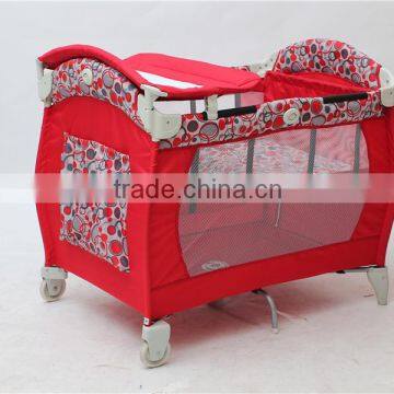 Steel-frame Baby Cribs Good for Baby Sleeping and Playing