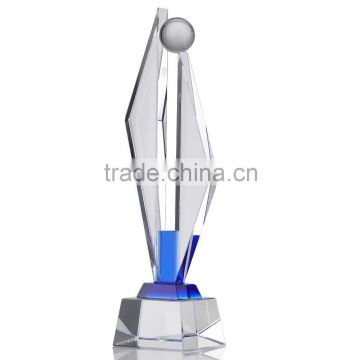 New design k9 trophy for company anniversity gift and prize crystal world globe