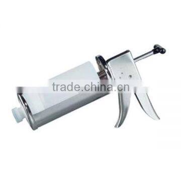 Sauce Dispenser, 1/2" oz., gun type, 10 1/2" L, white pusher rod