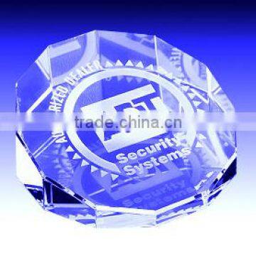 Crystal 3d laser paperweight with customized logo business gift