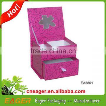 Custom logo printed paper jewelry boxes