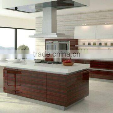 high gloss lacquer kitchen cabinet with modern design