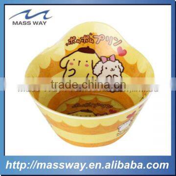 funny cartoon Plastic Melamine dog bowl