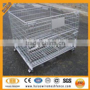 Heavy duty rigid wire container storage cage & wire mesh container