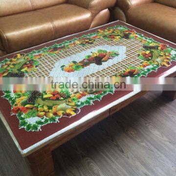 the Latest Design 2015 Moasic Gold Wedding Tablecloth photo-2