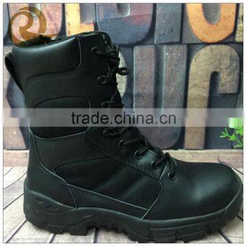 Wholesale fashion black leather police combat army tactical boots