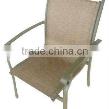 High quality garden textileen chair stackable outdoor dining chair